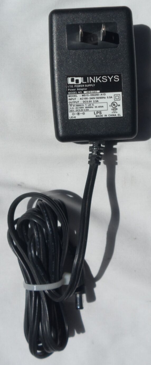 New 5V 2.5A Linksys MS15-050250-A1D Power Supply Ac Adapter